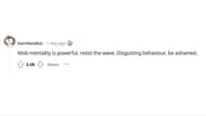 Netizens harshly reacted to the incident (Image via Reddit / u/sakamoto__)